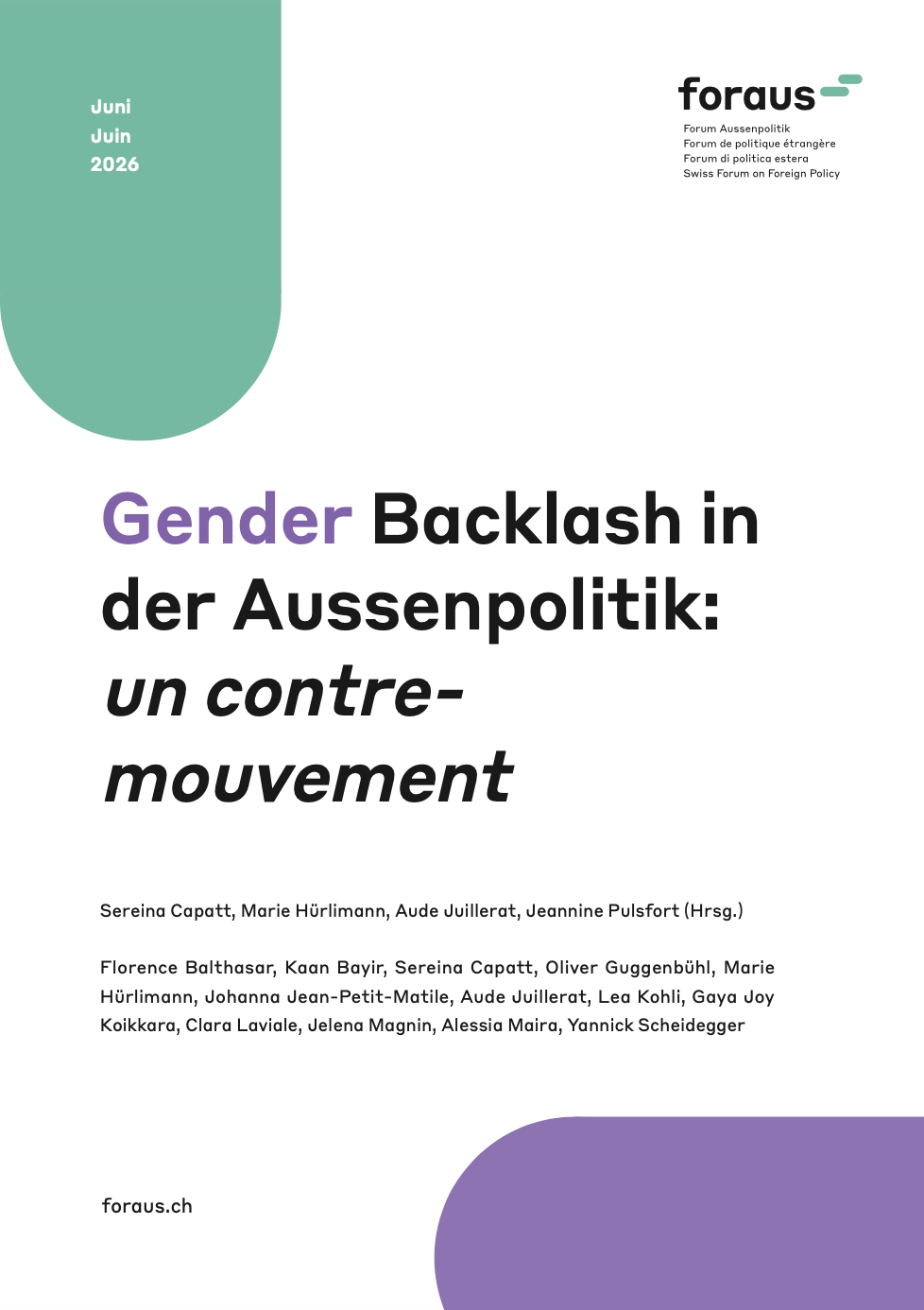 Gender publication front page